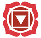Raudona čakros emblema